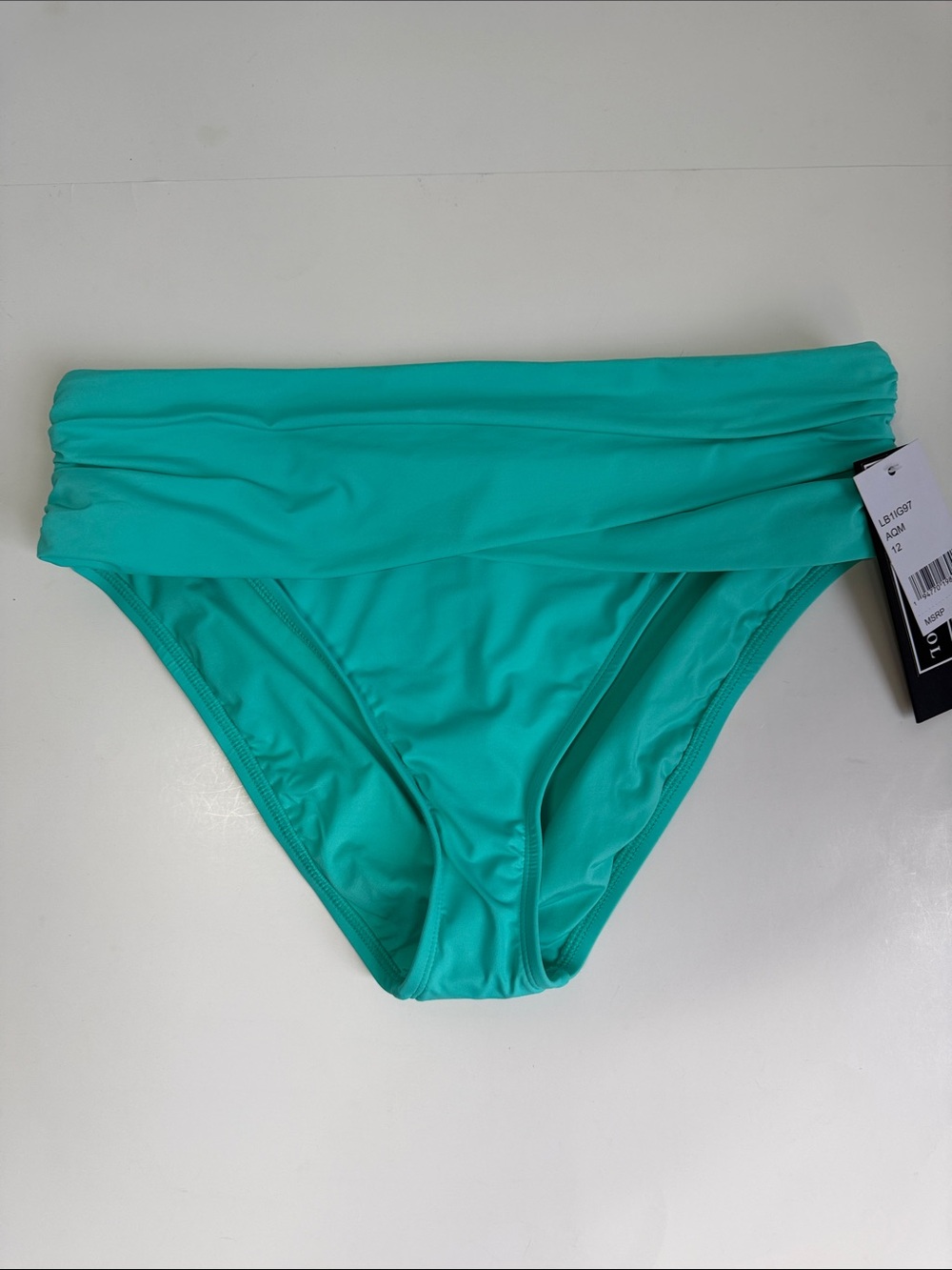 La Blanca Island Goddess Mid Waist Sash Band Bottom NWT - Size 12